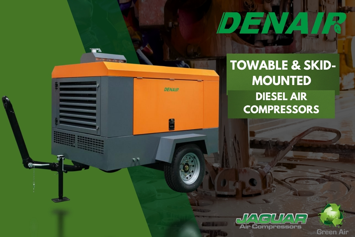 DENAIR portable rotary screw air compressors